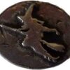 Witch on Broom pocket stone Witch on Broom pocket stone