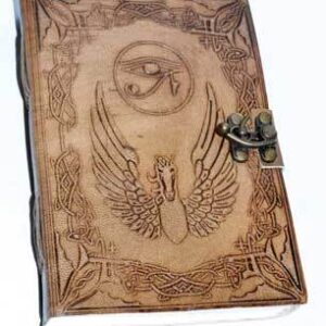 5″ x 7″ Eye of Horus leather w/ Latch