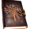 Tree leather blank book w/ latch Tree leather blank book w/ latch