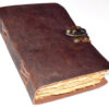 Aged Looking Paper leather w/ latch Aged Looking Paper leather w/ latch