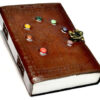 Tree of Life Chakra Stones leather blank book w/ latch Tree of Life Chakra Stones leather blank book w/ latch