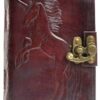 Unicorn leather blank book w/ latch Unicorn leather blank book w/ latch