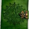 5″ x 7″ green Tree of Life leather w/ latch 5″ x 7″ green Tree of Life leather w/ latch