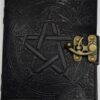 5″ x 7″ Black Pentagram leather w/ latch 5″ x 7″ Black Pentagram leather w/ latch