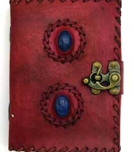 2 Lapis Stones leather blank book w/ latch