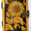 Sunflower leather blank book w/ latch Sunflower leather blank book w/ latch
