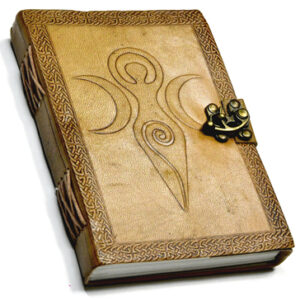 5″ x 7″ Goddess of Earth Embossed leather w/ latch