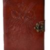 5″ x 7″ Owl leather blank book w/ latch 5″ x 7″ Owl leather blank book w/ latch