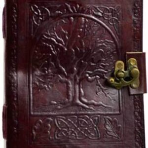 Tree of Life leather blank book w/ latch
