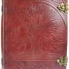 10″ x 13″ Tree leather blank book w/ latch 10″ x 13″ Tree leather blank book w/ latch