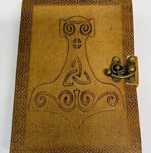 5″ x 7″ Thor Hammer Embossed leather w/ latch