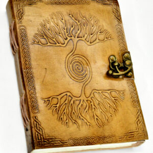 5″ x 7″ Double Tree Embossed leather w/ latch