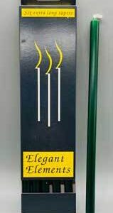10″ Green chime candle 6 pack