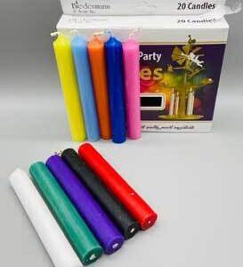 1/2″ Assorted Chime Candle 20 pack