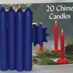 1/2″ Dark Blue Chime Candle 20 pack