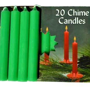 1/2″ Emerald Green Chime candle 20 pack