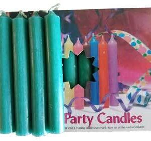 1/2″Dark Green Chime Candle 20 pack