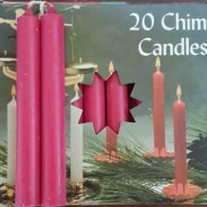 1/2″ Pomegranate Chime candle 20 pack