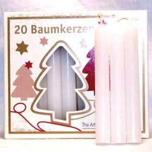 1/2″ White Chime Candle 20 pack