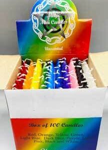 1/2″ dia 5″ long Assorted chime candle 100 pack