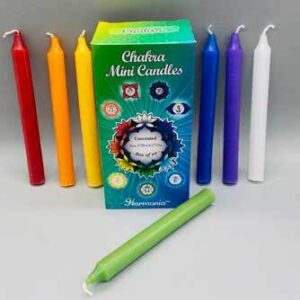 1/2″ dia 5″ long Chakra chime candle 20 pack