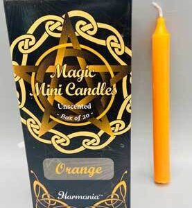 1/2″ dia 5″ long Orange chime candle 20 pack
