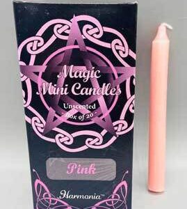 1/2″ dia 5″ long Pink chime candle 20 pack