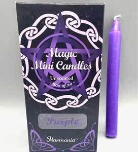 1/2″ dia 5″ long Purple chime candle 20 pack