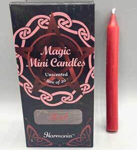 1/2″ dia 5″ long Red chime candle 20 pack