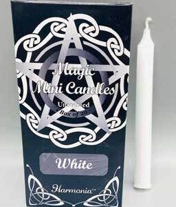 1/2″ dia 5″ long White chime candle 20 pack