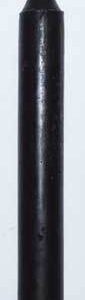 Black 6″ taper candle