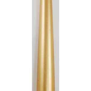 9″ Gold taper candle
