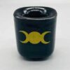 Triple Moon Black ceramic holder Triple Moon Black ceramic holder