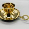Classic Brass Chamberstick taper candle holder Classic Brass Chamberstick taper candle holder