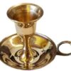 Brass ChamberstickTaper candle holder Brass ChamberstickTaper candle holder