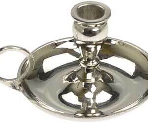 Nickel mini candle holder