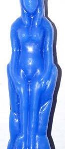 Blue Female candle 7″