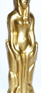 Gold Female candle 7″