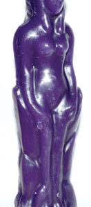 Purple Female candle 7″