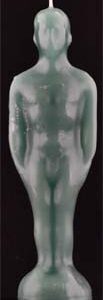 Green Male candle