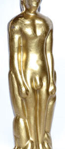 Gold Male candle