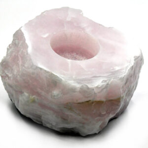 4″ Pink Calcite tealight holder