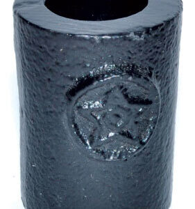 1 1/4″ Pentagram cast iron chime holder