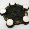 Pentagram Candle Holder altar plate Pentagram Candle Holder altar plate
