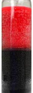 2 Color 7-day Red/ Black jar candle