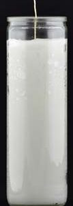 White 7-day jar candle