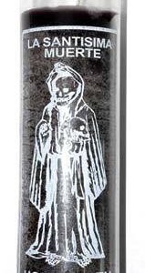 Holy Death black 7 day jar candle