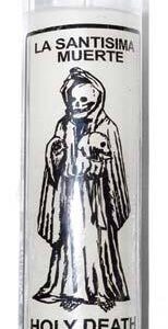 Holy Death white 7 day jar candle