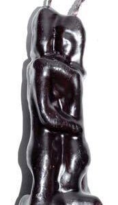5 1/2″ Lovers black candle