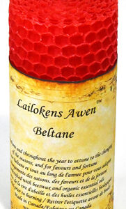 4″ Beltane Sabbat Lailokens Awen candle